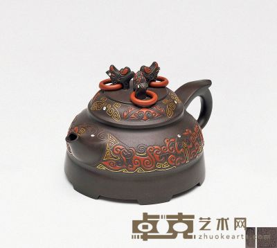 鲍仲梅·神鸟出九州岛 高9.8cm；宽17cm