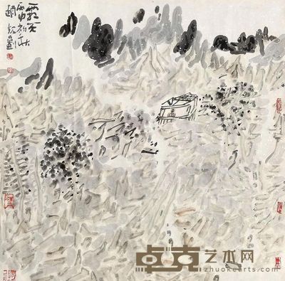 赵规划 霜天 67×67cm