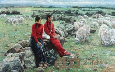 吴静涵 牧歌 140×220cm