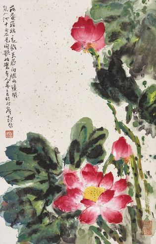 张士增 绿叶红花