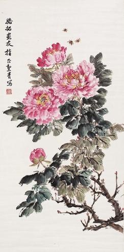 胡絜青 蜂花图