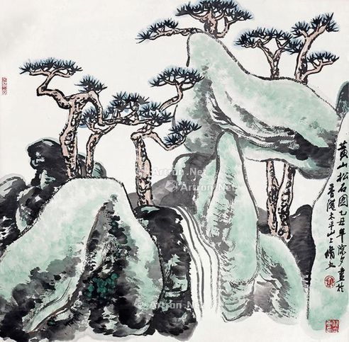 朱修立 黄山松石
