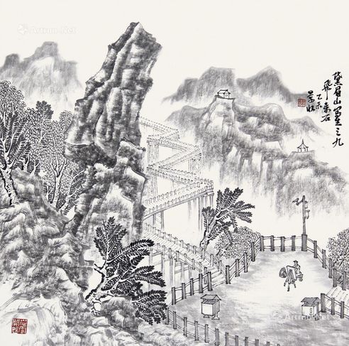 赵景收 黛眉山·九