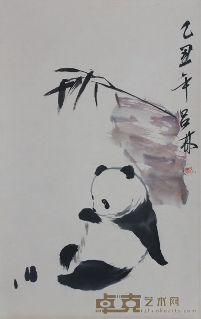 吕林《熊猫》 72×46cm