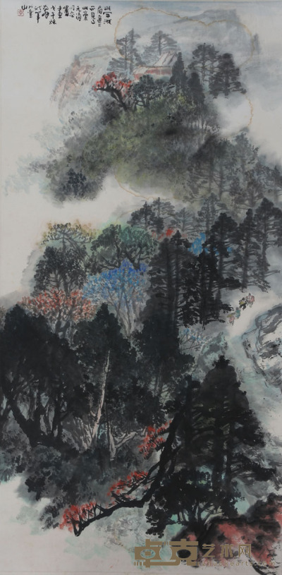 李琼玖《山水》 136×68cm