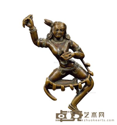 12世纪 金刚亥母 合金铜 高10.4cm