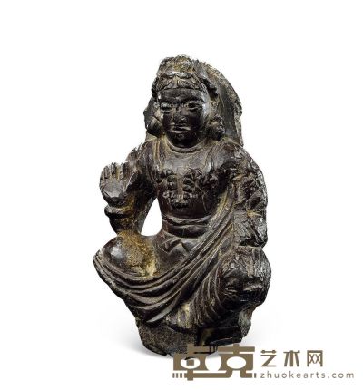 10～11世纪 释迦牟尼 灰石 高9.2cm
