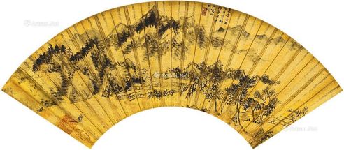 王泽 溪山秋景图