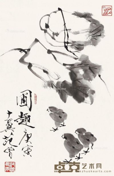 范曾 圃趣 68×45cm