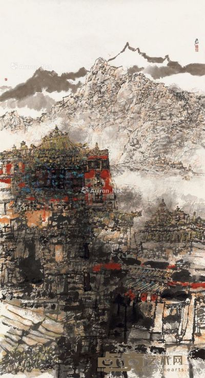 张修竹 西藏风情 179×96cm