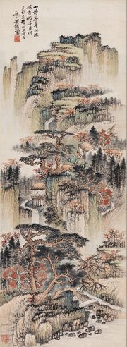 萧逊 秋山图