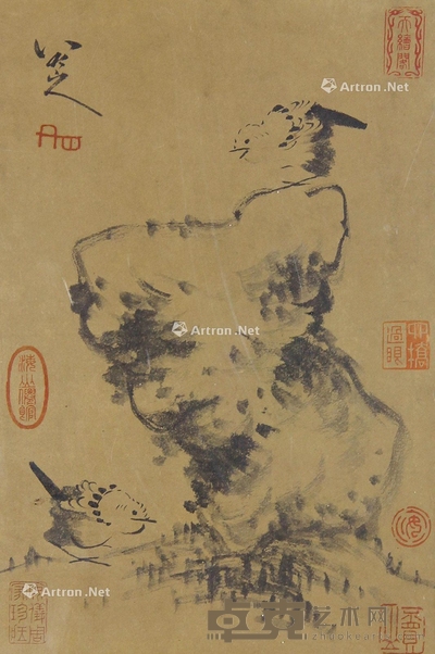 八大山人 花鸟 28×19cm