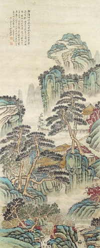 钱杜     山水