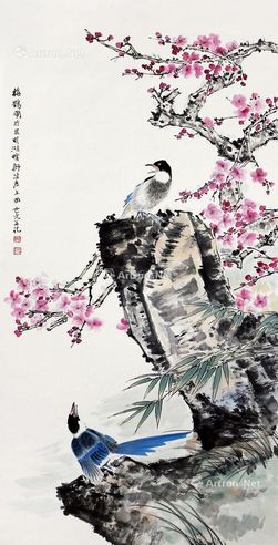 田世光 梅雀图