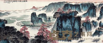钱松嵒 锦绣江南 240×101cm