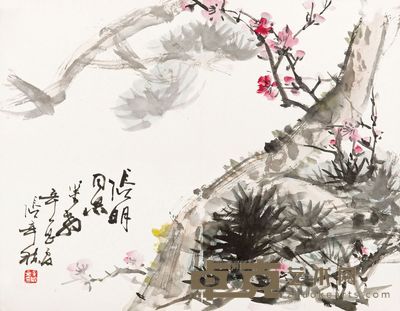 张辛稼 松花 32×41.5cm