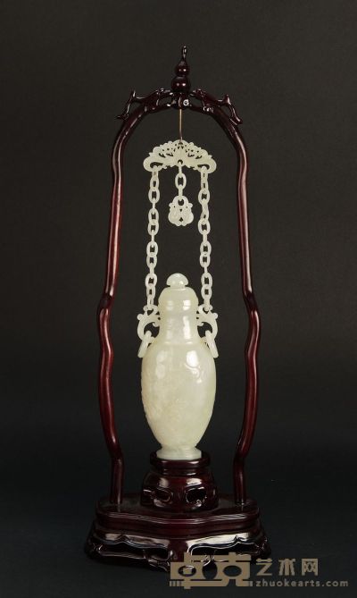 现代花鸟链瓶 （一件） 27×6.5cm