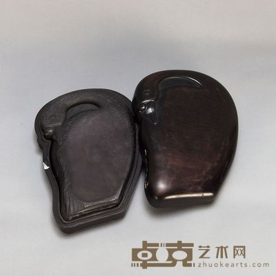 原盒鹅形端砚 (一件) 20×11cm