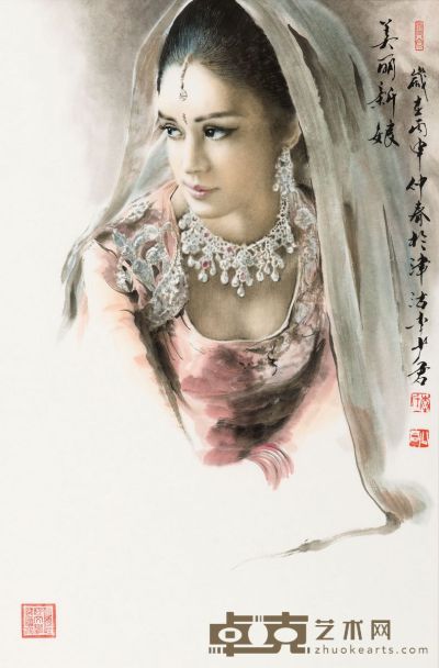 李少君 美丽新娘 68×45cm