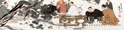 李维兵 人物 34×141cm