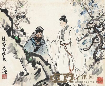 黄少强 人物 34×41cm