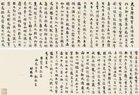 1896年作 梁启超 信札手卷 手卷