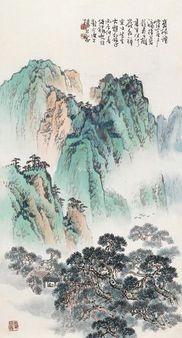傅狷夫 青绿山水