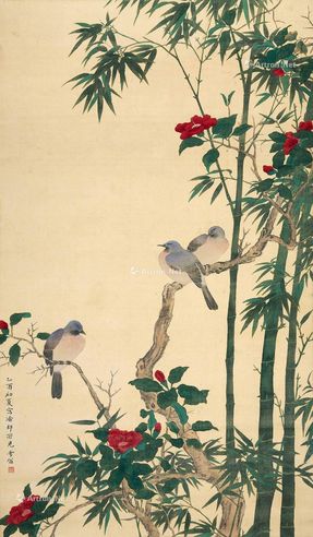 陈之佛 枝头小鸟