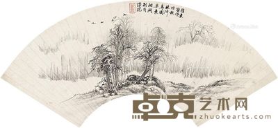 戴熙 山水 17×50cm