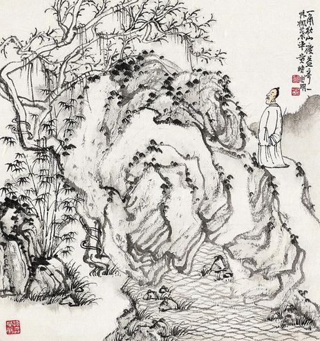 金心明 人物山水