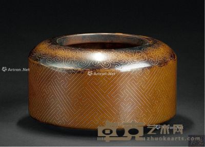 石叟款 铜胎掐丝错银香炉 11.6×6.5cm