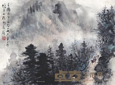 黎雄才 山水 38×52cm