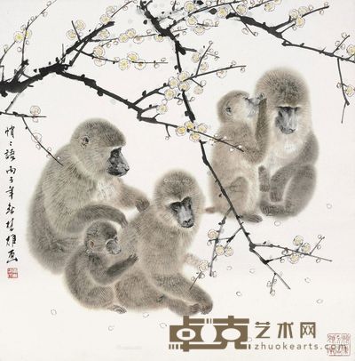 方楚雄 悄悄语 69×68cm