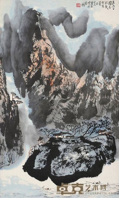 李华生 山水 93×55cm