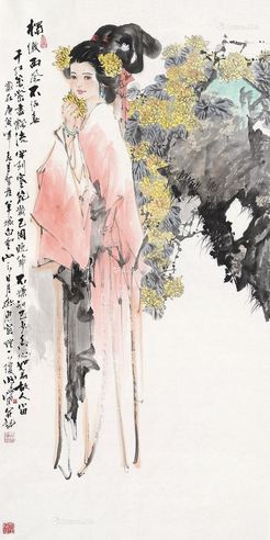 林峥明 仕女图