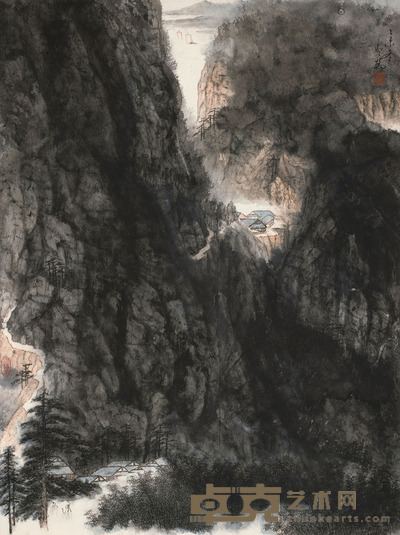郑登桥 幽居图 79×59cm