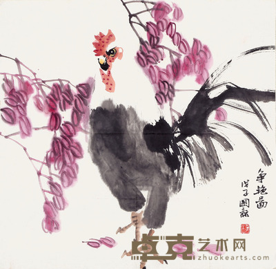 杨国新 大吉图 68×68cm 约4.1 平尺