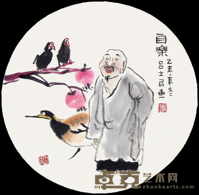 吕士民　小圆片 33×33cm