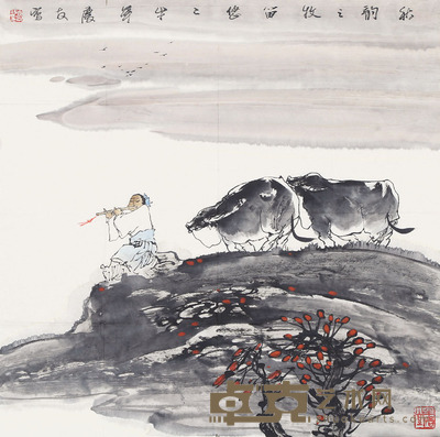 葛庆友 秋韵之牧 68×68cm 约4.1 平尺