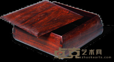 清代　红木文房盒 高：6cm　宽：16.5cm