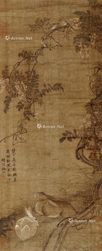 徐熙雀喜双兔图