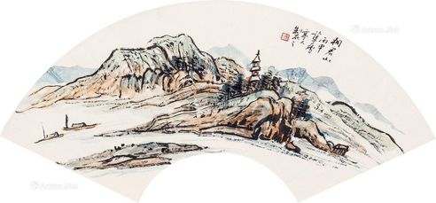 赵亭人 山水