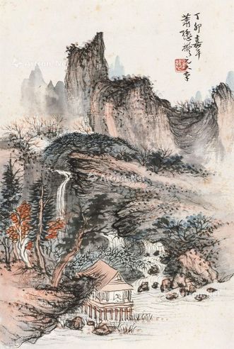 萧逊 山水