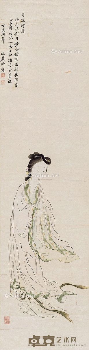 阮丽卿 仕女 119×31cm