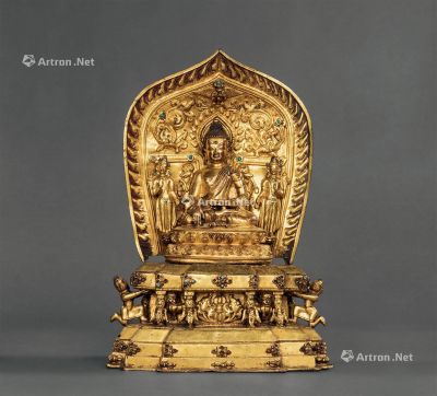 十六世纪 释迦牟尼 铜鎏金