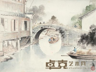 黄幻吾 水乡 30×40cm