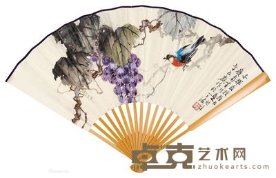 黄幻吾 花鸟 18×50cm