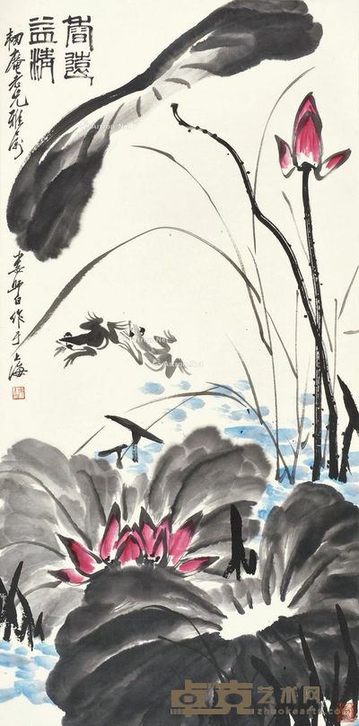 娄师白 香远益清 139×68cm