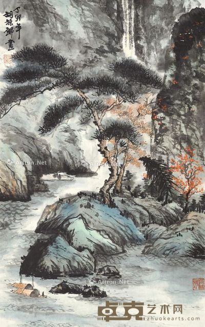 胡振郎 大江东去 76×48cm