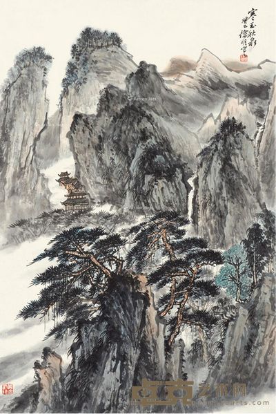 徐明 寒玉秋泉 69×46cm